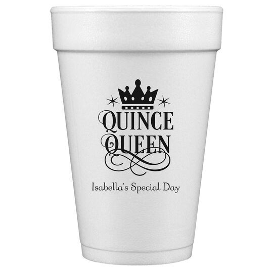Quince Queen Styrofoam Cups